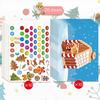 Adesivo Cena Casa de Gengibre DIY Adesivo Jogo de Festa de Natal Atividade Artesanal Suprimentos para Presente Adesivo de Decoração