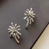 Brincos Elegantes, Simples, Retrô, Luxo Acessível, Design de Fogos de Artifício em Metal de Alta Qualidade, Elegantes e Modernos, Brincos Versáteis para Mulheres para Roupas de Trabalho