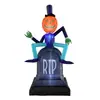 Decoraciones Inflables para Exteriores de Halloween de Venta Caliente, Huesos Inflables Brillantes de Parca, Accesorios para Jardín para Uso en Exteriores