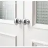 Método de puxar ovo de pombo Francês furo único oval pequena alça de puxar porta de guarda-roupa cor brilhante prata dourado simples gaveta pequena alça