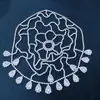 Cadena de frente de strass de malla con forma de gota de agua para boda nupcial transfronteriza europea y americana, diadema, sombrero de actuación, joyería, tocado para mujer, pelo