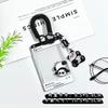 Estuche para Tarjetas de Diálogo Creativo de Panda, Deslizante Transparente, Tarjeta de Identificación de Estudiante, Bolsa para Tarjeta de Campus, Colgante Anti-pérdida, Tarjeta Colgante, Cubierta Protectora