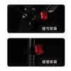 Luz trasera de inducción de freno inteligente para bicicleta de montaña, bicicleta de carretera, carga tipo C, luz de advertencia para conducción nocturna, equipo de conducción