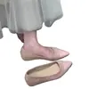 Sapatos Elegantes de Salto Escondido Estilo Francês para Mulheres, Novos Sapatos Slip-On Bico Fino Primavera 2026 para Combinar com Saias, Sapatos Mary Jane