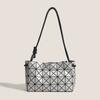 Bolso Cruzado Geométrico Rombo Versátil para Viajes Diarios Bolso de Cuerda Bolso de Mano para Mujer Bolso Cubo Bolso de Hombro Único Bolso para Debajo del Brazo Bolso de Tofu