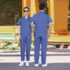 Overol de manga corta de verano con bolsillo tridimensional, transpirable, que absorbe la humedad, ropa de protección laboral para mantenimiento de automóviles, ropa de ingeniería para obras de construcción, venta al por mayor