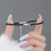 Pulsera de Plata Pura S999 Abao con Pez Pequeño Negro de Ágata para Mujer, Linda, de Gama Alta, Diseño Único, Joyería Hecha a Mano Entrega