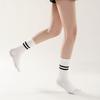 Calcetines Largos de Yoga de Doble Cañón para Otoño e Invierno Transfronterizos, Calcetines de Cinco Dedos para Mujer hasta la Pantorrilla, Calcetines Antideslizantes para el Suelo con Dedos Separados y Puntos de Goma para Pilates