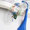 Estilo Chinês estilo antigo folhas nervura da folha marcador de página criativo requintado presente para professores e colegas de classe recompensa material escolar para estudantes