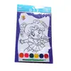 Pizarra de garabatos pizarra para colorear 6 colores para colorear pintura pintura de colores dibujos animados graffiti pintura DIY pintura infantil venta al por mayor de un yuan