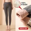 Pantalones Térmicos de Algodón Rellenos de Lana para Invierno, Resistentes al Frío, Forrados de Polar, Engrosados, de Alta Elasticidad, de Cintura Alta, Dropshipping del Noreste