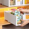 Caja de Almacenamiento para Gabinete Retráctil Cocina Ángulo Recto Rectangular Organizador de Escritorio Caja para Snacks y Artículos Varios Cesta de Almacenamiento