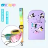 Bolsa de Playa Perforada de Silicona Cruzada, Bolsa para Guardar el Teléfono, Bolsa Cruzada de Silicona DIY para Padres e Hijos, Papelería Infantil