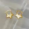 Pendientes de clip de estrella mate Advanced Sense sin orificios para las orejas, con placa de incienso de mosquitos para mujer, diseño de nicho, pendientes Sense exquisitos, nuevos