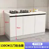 Gabinete de cocina con encimera de pizarra, gabinete doméstico de mármol, gabinete para estufa integrada, gabinete simple y económico para alquiler