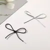 Corea del Sur Dongdaemun Mismo Estilo Cuero Plateado Lazo DIY Hecho a Mano Dulce y Fresco Accesorios para la Cabeza Accesorios para el Cabello Material para Pendientes Venta al por Mayor