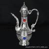 Novo Estilo Chinês Retrô Doméstico Vinho Prata Metal Taça de Vinho Bule de Vinho Xícara de Vinho Conjunto Ao Vivo Bancada Transfronteiriça Venda por Atacado