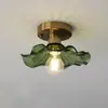 Luminária de Teto para Corredor Estilo Retro Francês Bauhaus Sensação de Alto Padrão Vintage Arte Criativa Entrada Corredor Luz Ferro