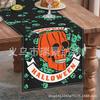 Nuevo Mantel Transfronterizo de Halloween Serie Calavera Calabaza Decorativo para Mesa de Café Aislante Térmico Antideslizante Mantel de Lino