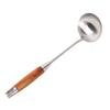 Espátula de Cozinha Personalizada em Aço Inoxidável 304 Conjunto de Utensílios de Cozinha com Cabo Espessado de Jacarandá, Escumadeira Resistente ao Calor, Espátula para Saltear e Espátula para Fritar Peixe