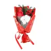 Ramo de algodón de frutas rojas de Navidad seco al por mayor decoración de regalo hecho a mano DIY caja de regalo con flores Regalo de Navidad para novia