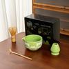 Conjunto de Chá Matcha Cerâmico Caixa de Presente Conjunto Tigela Matcha Xadrez Batedor de Chá Caixa de Presente Estilo Ins Exclusivo Transfronteiriço para Europa e América