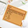 O mousepad gamer de tecido Jiaji é resistente à sujeira, fácil de limpar, absorvente de água, de tamanho pequeno, adequado para uso no escritório e é uma base antiderrapante para teclados de computador.