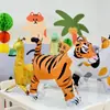 Globo Caminante Nuevo y de Moda Puesto del Mercado Nocturno Animales de Dibujos Animados con Ruedas Puesto Callejero Globo de Dinosaurio Caminante Tigre
