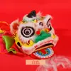 Foshan Danza del León Tradicional Danza del León para Niños Danza del León para Niños Set de Accesorios para la Actuación de Danza del León Conjunto Completo de Cabeza de León Pequeña