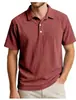 Camiseta Polo de Manga Corta con Media Cremallera 2026 para Hombre Primavera y Verano Holgada Casual Color Sólido Superior Marca de Moda Ropa para Hombre Transpirable