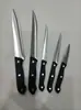 Atacado do Fabricante Conjunto de Facas de Cozinha de Aço Inoxidável, Faca de Chef Doméstica, Faca de Frutas, Faca Multiuso, Cabo Preto, Afiada e Durável