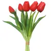 Ramo Transfronterizo Flores Artificiales Sala de Estar Mesa de Comedor Tulipanes Decoraciones de Flores Artificiales Mueble de TV Flores Falsas Adornos de Flores Artificiales