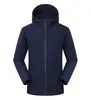 Chaqueta Softshell para Exteriores Cortavientos Impermeable Cálida con Capucha para Hombres Mujeres Otoño Invierno Escalada Senderismo Parejas Ropa de Trabajo Personalizada