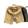 Pantalones Cortos de Seersucker de Secado Rápido para Hombre, Pantalones Casuales Versátiles Finos de Verano de Longitud Media, Pantalones Cortos Deportivos Sueltos de Playa Estilo Americano