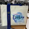 Bolsa de Lona Tridimensional Revestida Cultural e Criativa Espessa Avançada Personalizada Impressão Personalizada Lona para Treinamento Educacional de Estudante Universitário
