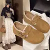 Nuevos Zapatos Birkenstock Retro Primavera y Otoño 2025 para Mujer, Zapatos Casuales Feos Estilo Japonés con Suela Suave, Mocasines Planos de Una Sola Pierna