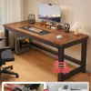 Escritorio de Computadora para Dormitorio, Escritorio para Estudio en Casa, Escritorio Sencillo de Sobremesa para Vivienda de Alquiler, Escritorio de Oficina Rectangular Moderno Minimalista