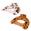 Cadeira de Descanso Flutuante Inflável com Estampa de Leopardo Transfronteiriça para Adultos ao Ar Livre