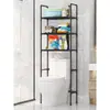 Estante de almacenamiento para baño y inodoro de hogar más vendido transfronterizo, estante de almacenamiento multifuncional para balcón, estante de almacenamiento de tres niveles, venta al por mayor