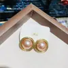 Brincos de Pérola Estilo Hong Kong Retrô com Agulha de Prata S925 para Mulheres, Brincos Coreanos de Alta Qualidade com Personalidade Versátil e Elegante, Populares Online