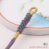 Chaveiro de Borla de Milho de Xizang Tecido à Mão Pingente para Bolsa Carro Corda Estilo Étnico Borla de Algodão Torcida à Mão
