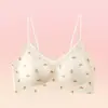 Venta Directa de Fábrica Transfronterizo Más Vendido Lindo Oso Lunares Sujetador Inalámbrico para Mujer, Push-Up Invisible Sin Espalda