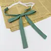 Pajarita de Color Sólido con Puntiagudos y Acentos de Plumas, Accesorios Jk, Pajarita Estilo Japonés para Estudiante Mujer, Pajarita Grande con Cordón, Estilo Uniforme Escolar