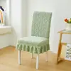 Funda de silla de felpa, adecuada para todas las estaciones, funda elástica para taburete, diseño moderno y simple con respaldo integrado, funda de silla para el hogar de color liso