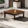 Mesa Kang mesa cuadrada mesa de comedor cuadrada ventana saliente tatami mesa pequeña mesa de cama para el hogar de madera maciza mesa de café de bambú nan mesa baja