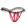 Calcinha Sexy Feminina Aberta Sexy Ladies Massagem Pérola Tentação Renda Fio Dental Alongamento Oco TA15