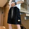Pantalones Cortos de Hombre 2025 Nuevo Verano Delgados Sueltos Combinan con Todo Casual Peto Pantalones Camuflaje Pantalones Americanos Vintage