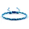Comércio Exterior Transfronteiriço Joias Corda de Cera Trançada Pulseira de Mão Brinquedo Pulseira Trançada de Três Fios Colorida Cruzada Conjunto Ajustável para Casal