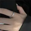 Anillo Mobius para Hombres y Mujeres Estilo de Diseño de Nicho Ins Estilo Graffiti Lujo Ligero Moda Anillo Abierto Personalizado