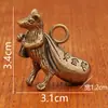 Pingente Chaveiro Pequeno do Zodíaco em Latão Tridimensional Zodíaco Dragão Tigre Dragão Cobra Cavalo Pingente de Carro Personalizado Criativo